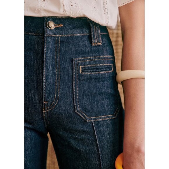 Sezane (Original) 70's Trousers - High Waist Jeans - Picture 5 of 8